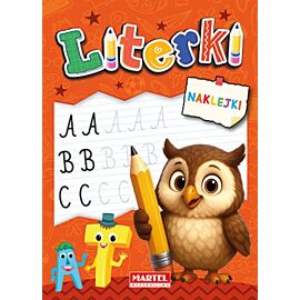 Literki z naklejkami