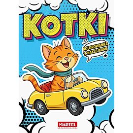 Kolorowanka komiksowa. Kotki z naklejkami
