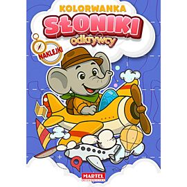 Kolorowanka z naklejkami. Odkrywcy. Słoniki