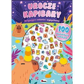 Urocze kapibary. 100 wypukłych naklejek