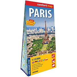 Paris. Laminated map in scale 1:15 000