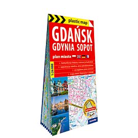 Gdańsk, Gdynia, Sopot. Plan miasta w skali 1:26 000 (plastic map)
