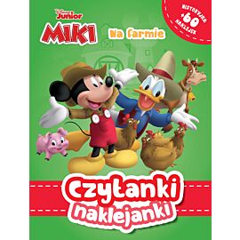 Czytanki naklejanki. Na farmie. Disney Junior Miki