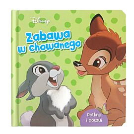 Zabawa w chowanego. Książeczka sensoryczna. Disney Bambi