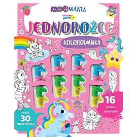 Koloromania. Jednorożce. Kolorowanka