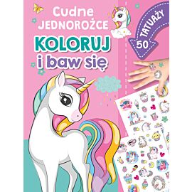 Koloruj i baw się. 50 tatuaży. Cudne jednorożce