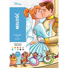 Art therapy. Kolorowanka antystresowa. Disney. Miłość. Zagadkowe rysunki