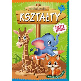Minikaligrafia. Kształty. Zeszyt z rowkami do pisania