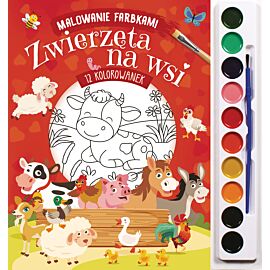 Malowanie farbkami. Zwierzęta na wsi