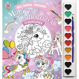 Malowanie farbkami. Magiczne jednorożce