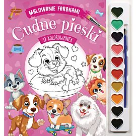Malowanie farbkami. Cudne pieski