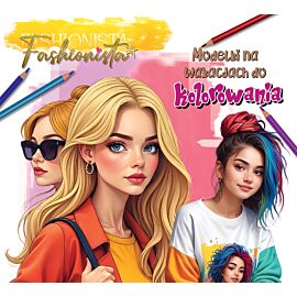 Fashionista. Modelki na wakacjach do kolorowania