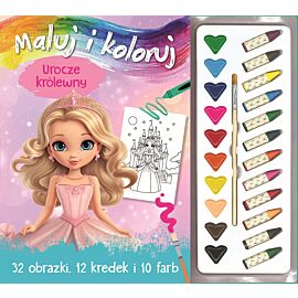 Maluj i koloruj. Urocze królewny