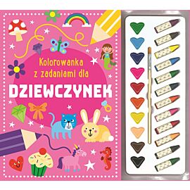 Kolorowanka z zadaniami dla dziewczynek