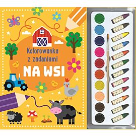 Kolorowanka z zadaniami. Na wsi