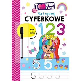 I Love VIP Pets. Pisz i wycieraj. Cyferkowe 123