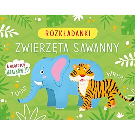 Zwierzęta sawanny. Rozkładanki