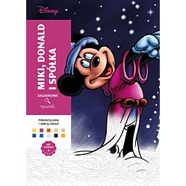 Art therapy. Kolorowanka antystresowa. Disney. Miki, Donald i spółka. Zagadkowe rysunki