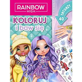 Koloruj i baw się. 40 tatuaży. Rainbow High