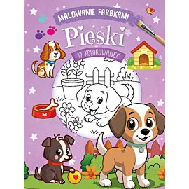 Malowanie farbkami. Pieski