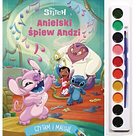 Czytam i maluję. Anielski śpiew Andzi. Disney Stitch