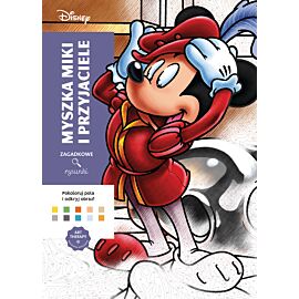 Art therapy. Kolorowanka antystresowa. Disney. Myszka Miki i przyjaciele. Zagadkowe rysunki