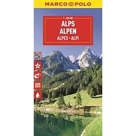 Alpy. Mapa drogowa w skali 1:650 000