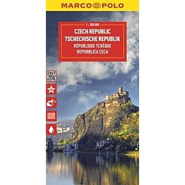 Czechy. Mapa drogowa w skali 1:350 000