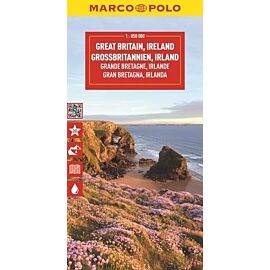 Wielka Brytania, Irlandia. Mapa drogowa w skali 1:850 000