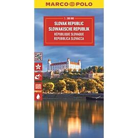 Słowacja. Mapa drogowa w skali 1:300 000