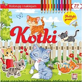 Koloruję i naklejam. Kotki