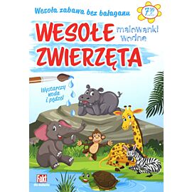 Wesołe zwierzęta. Malowanki wodne
