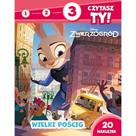 1, 2, 3, czytasz ty! Poziom 3. Wielki pościg. Disney Zwierzogród