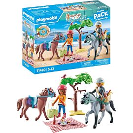 Playmobil Wycieczka konna na plażę z Amelią i Benem 71470