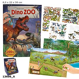 Zestaw kreatywny z naklejkami Dino ZOO 13606A
