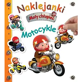 Mały chłopiec. Naklejanki. Motocykle