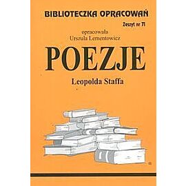 Biblioteczka Opracowań Poezje Leopolda Staffa