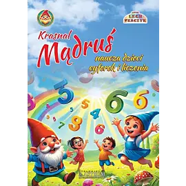 Krasnal Mądruś naucza dzieci cyferek i liczenia