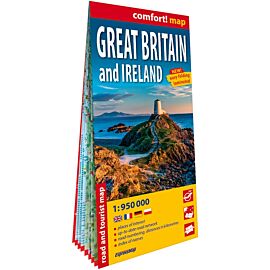 Wielka Brytania i Irlandia Great Britain and Ireland laminowana mapa samochodowo-turystyczna 1:950 000