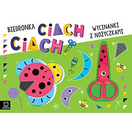 Wycinanki z nożyczkami. Biedronka ciach, ciach!