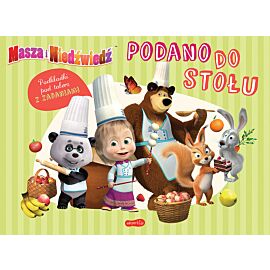 Masza i Niedźwiedź. Podano do stołu. Podkładki pod talerz z zadaniami