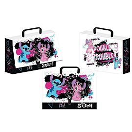 Teczka z rączką walizeczka Stitch black