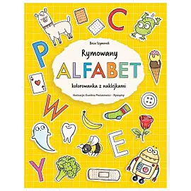 Rymowany alfabet. Kolorowanka z naklejkami
