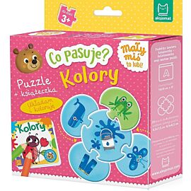Co pasuje? Kolory. Puzzle + książeczka