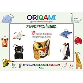 Origami wycinam składam sklejam zwierzęta świata
