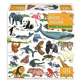 Usborne Book and Jigsaw Wild Animals