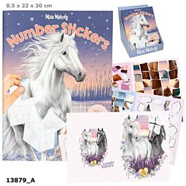 Zestaw z naklejkami Number Sticker Miss Melody 13879A