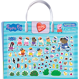 Peppa Pig. Kocham naklejać. Z przyjaciółmi na podwórku