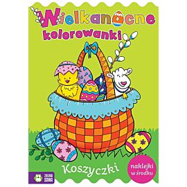 Wielkanocne kolorowanki. Koszyczki