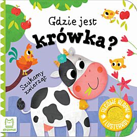 Szukamy zwierząt. Gdzie jest krówka? Filcowe klapki i lusterko